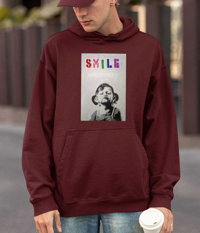 Banksy Hoodie - Smile Banksy-Apparel