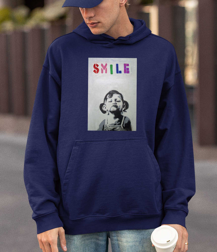 Banksy Hoodie - Smile Banksy-Apparel