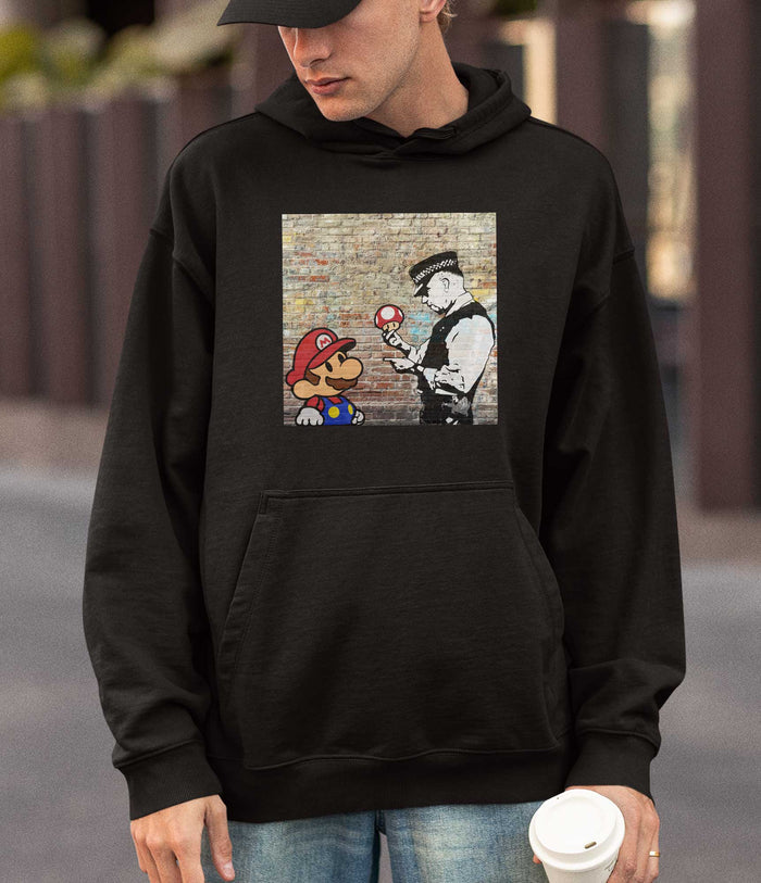 Banksy Hoodie - Super Mario Banksy-Apparel
