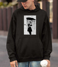 Banksy Hoodie - Umbrella Girl Banksy-Apparel