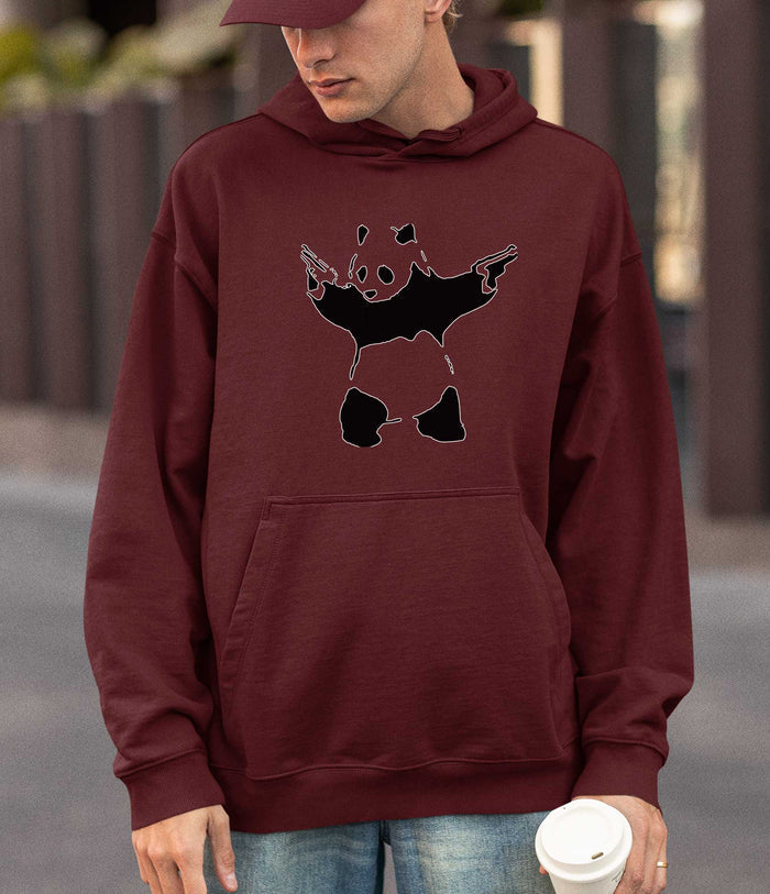 Banksy Hoodie -Panda with Guns Banksy-Apparel