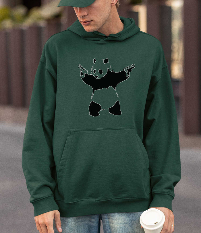Banksy Hoodie -Panda with Guns Banksy-Apparel