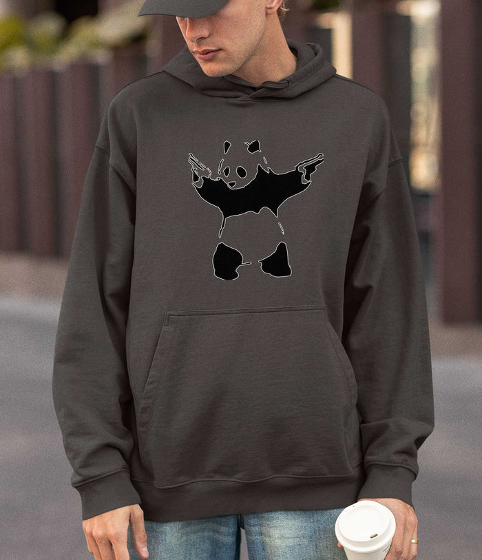 Banksy Hoodie -Panda with Guns Banksy-Apparel