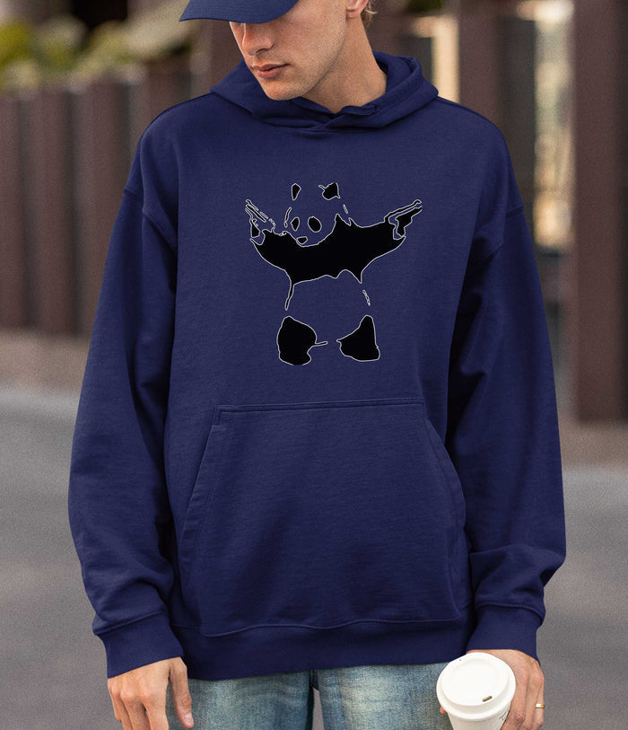 Banksy Hoodie -Panda with Guns Banksy-Apparel