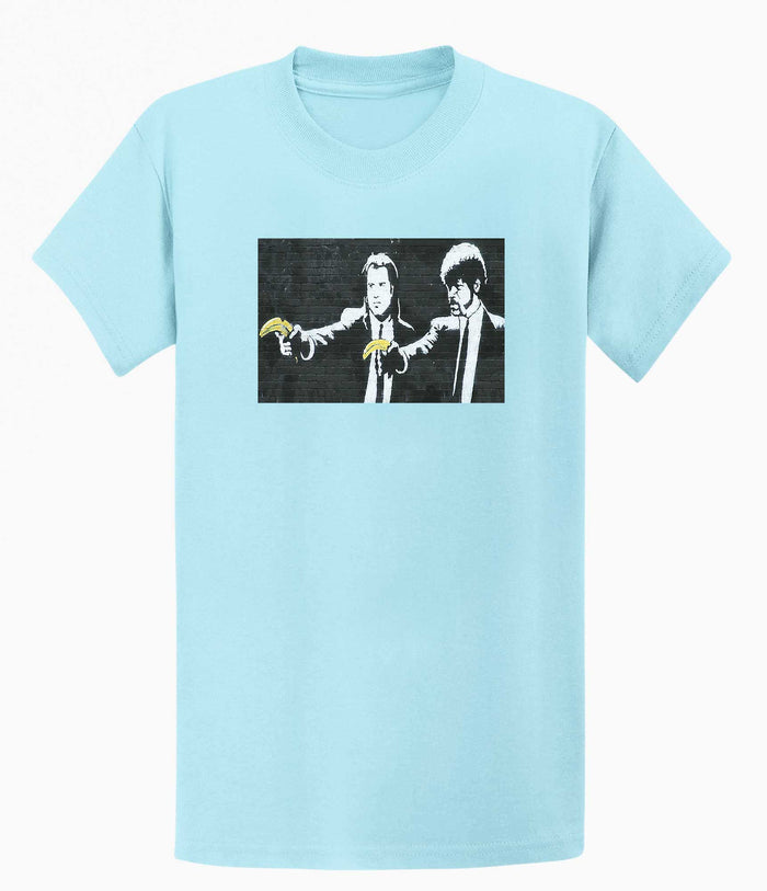 Banksy Mens T-shirt - Pulp Fiction Banana Gun Banksy-Apparel