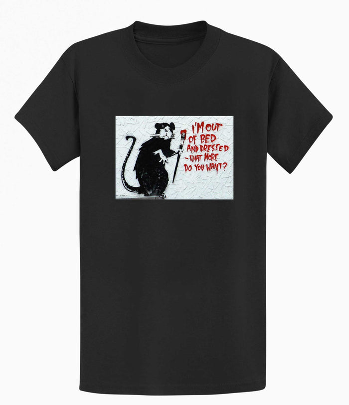 Banksy T-shirt - I'm out of Bed Banksy-Apparel