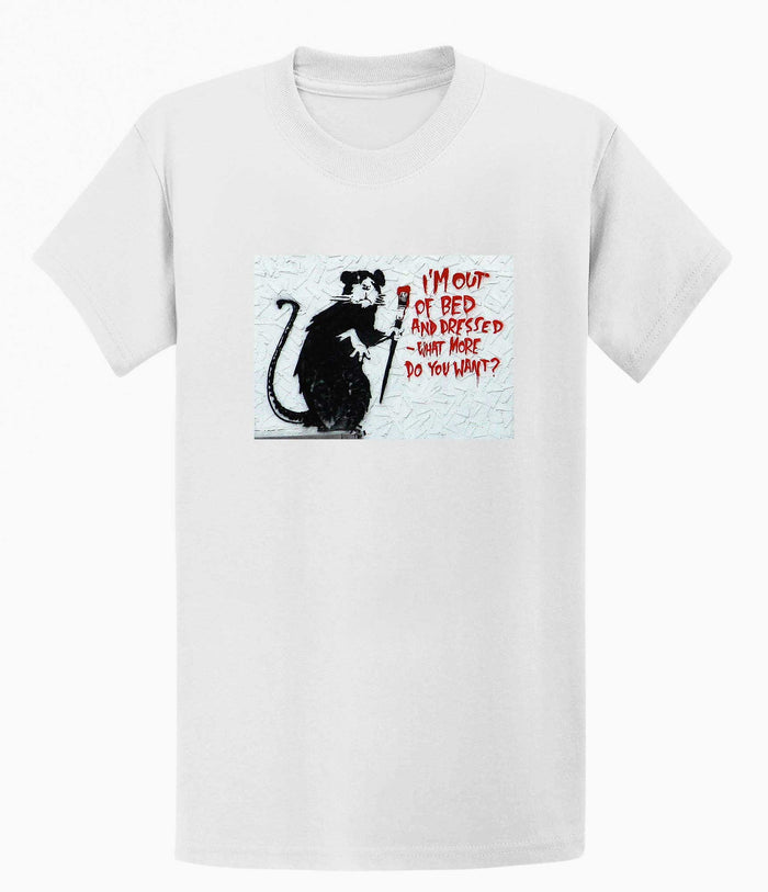 Banksy T-shirt - I'm out of Bed Banksy-Apparel