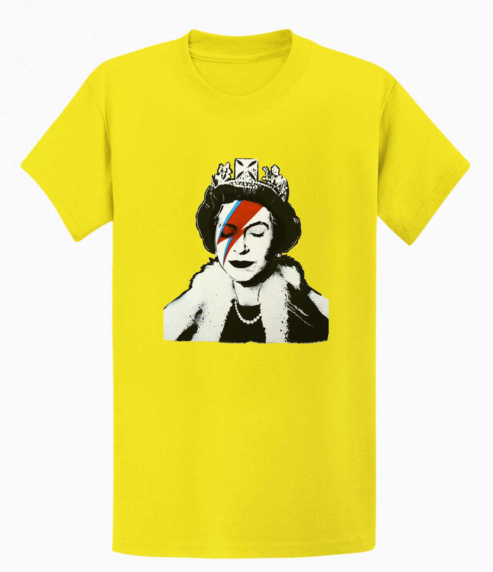 Banksy Unisex T-Shirt - Queen Elizabeth Banksy-Apparel