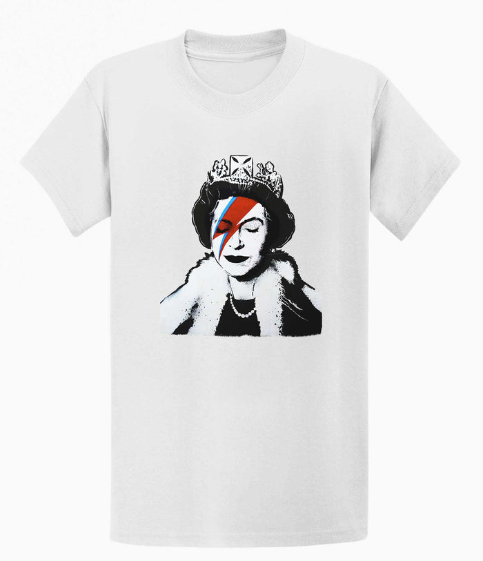 Banksy Unisex T-Shirt - Queen Elizabeth Banksy-Apparel