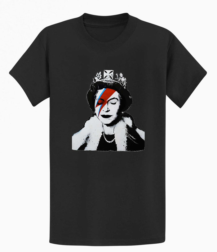 Banksy Unisex T-Shirt - Queen Elizabeth Banksy-Apparel