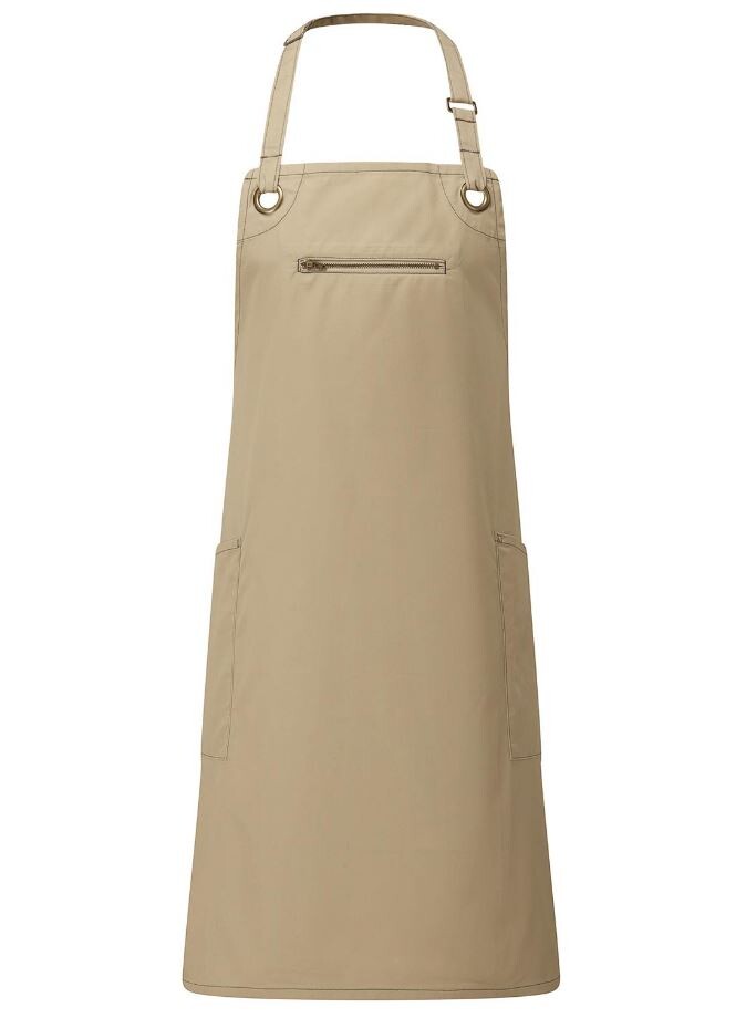 Barley Contrast Stitch Sustainable Bib Apron