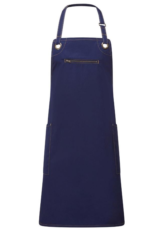 Barley Contrast Stitch Sustainable Bib Apron