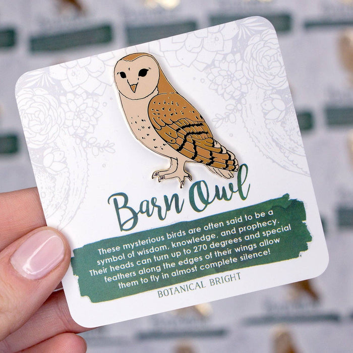 Barn Owl Enamel Pin