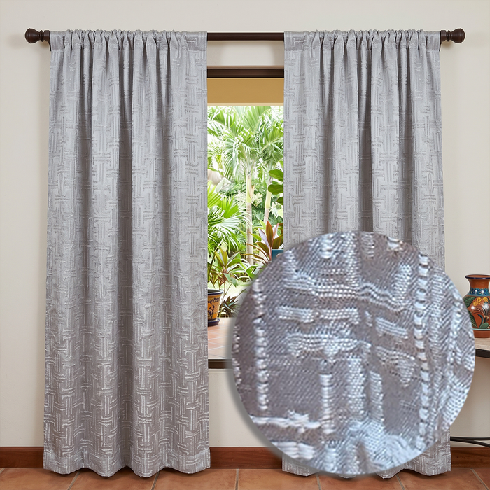 Basko Weave | Panel & Kitchen Curtain (Buy 1 Get 1 Free)
