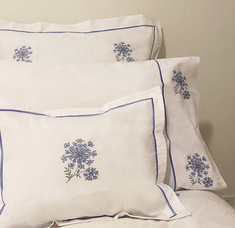 Bed Pillow Cover (Standard) - Embroidered