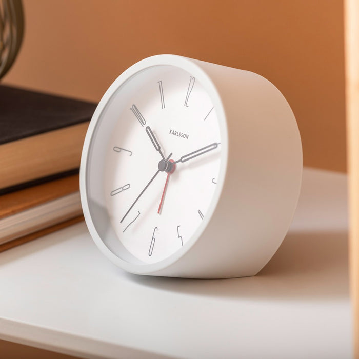 Karlsson Belle Alarm Clock - White | Koop.co.nz