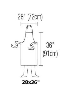 Bib Apron 28" X 36" Cotton