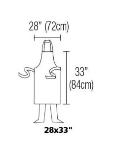 Bib Apron  Butchers Stripe 28" X 33"