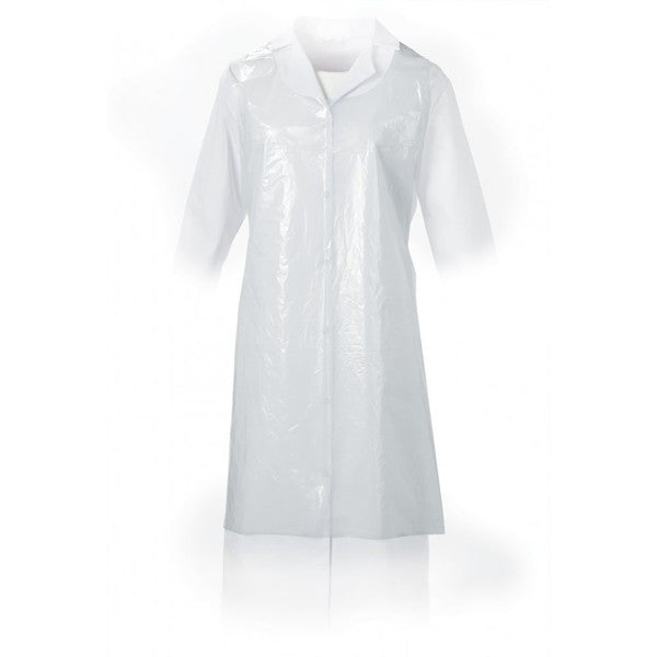 Bib Apron Disposable White 28"X40" Pack 100