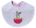 Bib, Bunny in Cup (Pink)