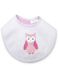 Bib, Owl (Pink)