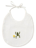 Bib, Waffle Weave - Frog (Green)