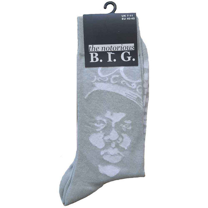 Biggie Smalls Unisex Ankle Socks - Crown Monochrome Rock Off