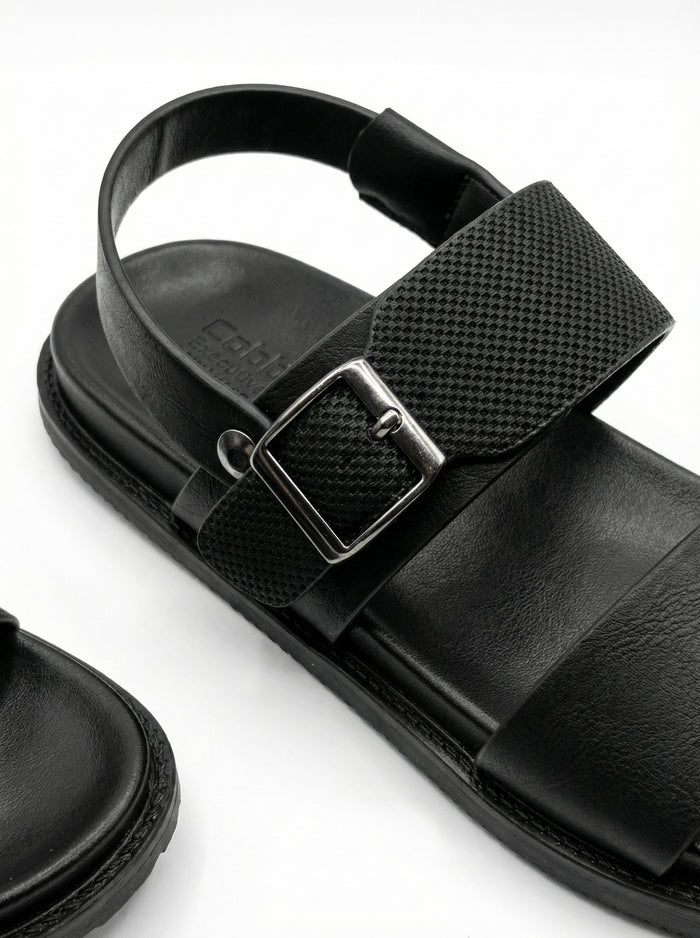 Black A6 Sandals