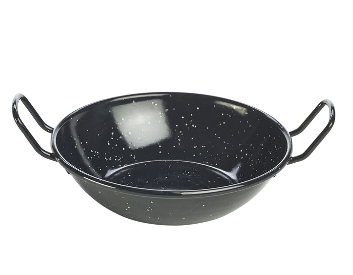 Black Enamel Dish 16 X 4Cm 52Cl / 18.5Oz (Box Of 10)