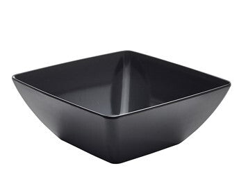 Black Melamine Curved Square Bowl 26.2 x 9.8cm (W x H) - 415cl/146.1oz