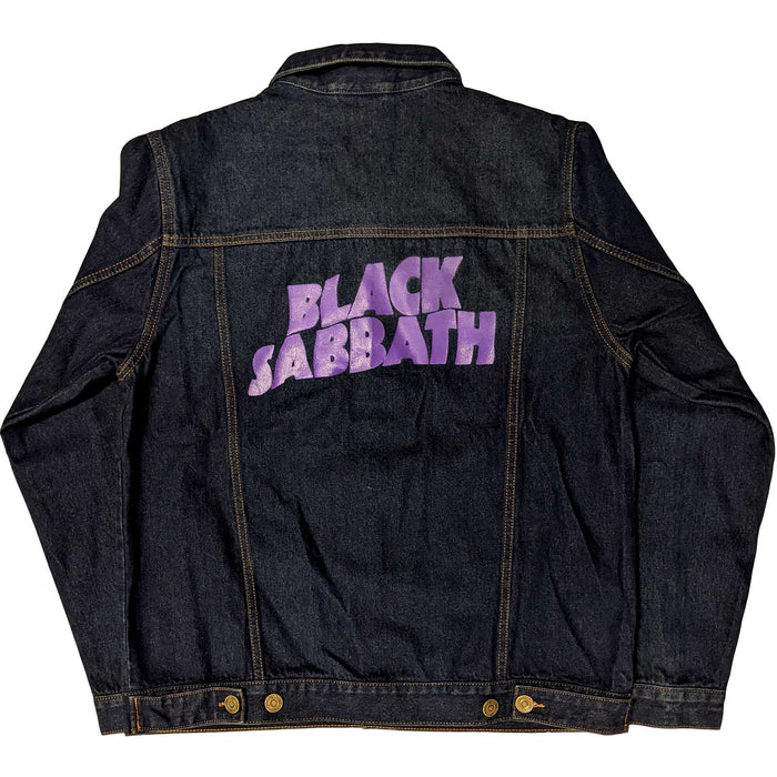 Black Sabbath Denim Jacket - Wavy Logo Rock Off