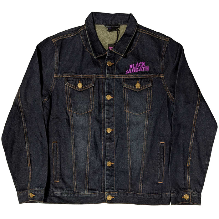 Black Sabbath Denim Jacket - Wavy Logo Rock Off