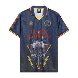 Black Sabbath Football Shirt -Never Say Die Amplified