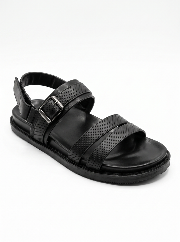 Black T-6-P Sandals