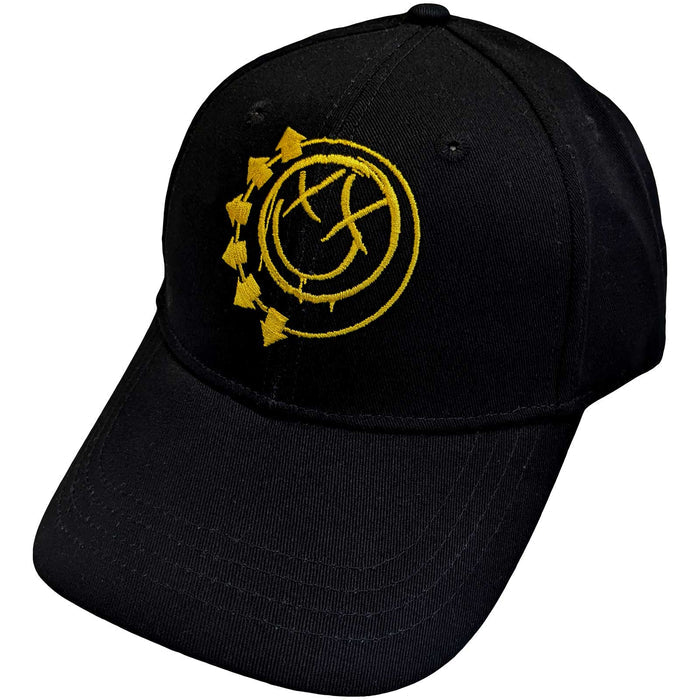 Blink 182 Unisex Baseball Cap - Yellow Six Arrow Smiley Rock Off