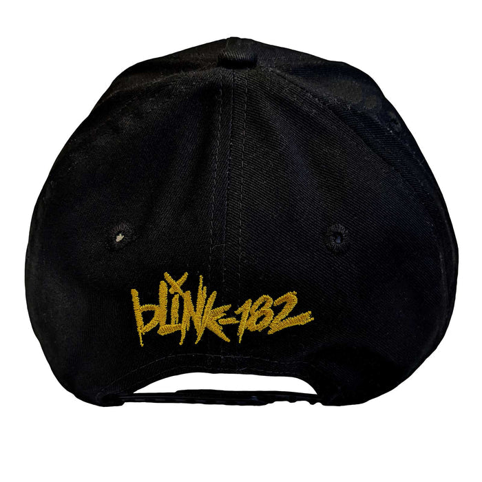 Blink 182 Unisex Baseball Cap - Yellow Six Arrow Smiley Rock Off