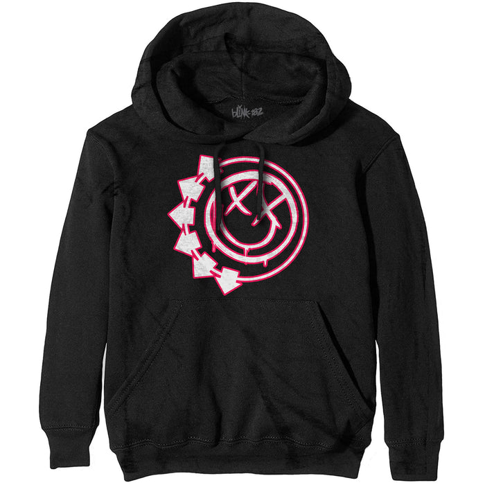 Blink 182 Unisex Hoodie - Double Six Arrow Smiley Rock Off