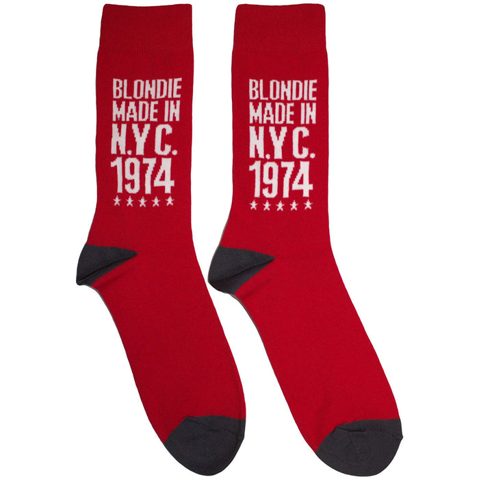 Blondie Unisex Ankle Socks - Made In NYC '74 Lines Rock Off