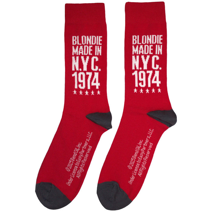 Blondie Unisex Ankle Socks - Made In NYC '74 Lines Rock Off