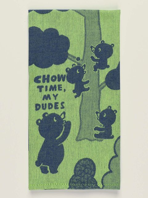 BlueQ Chow Time, My Dudes Dish" Dish Towels BLUEQ