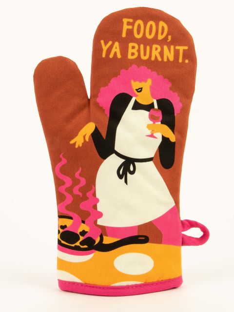 Blueq "Food, Ya Burnt." Oven Mitt BLUEQ