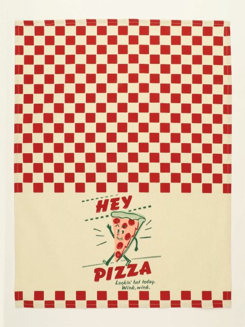 BlueQ "Hey Pizza. Lookin' Hot" ... Dish Towel BLUEQ