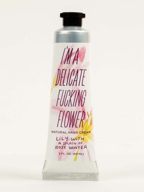 BLUEQ "I'm A Delicate Fucking Flower Natural Hand Cream - Lily With A Splash Of Rose Water BLUEQ