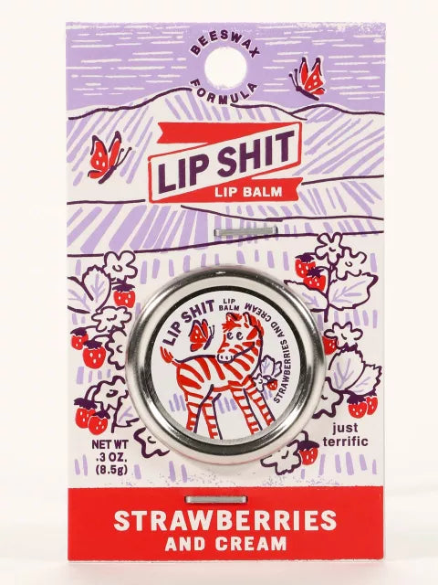 BlueQ Lip Shit Balm " Strawberry Cream" BLUEQ