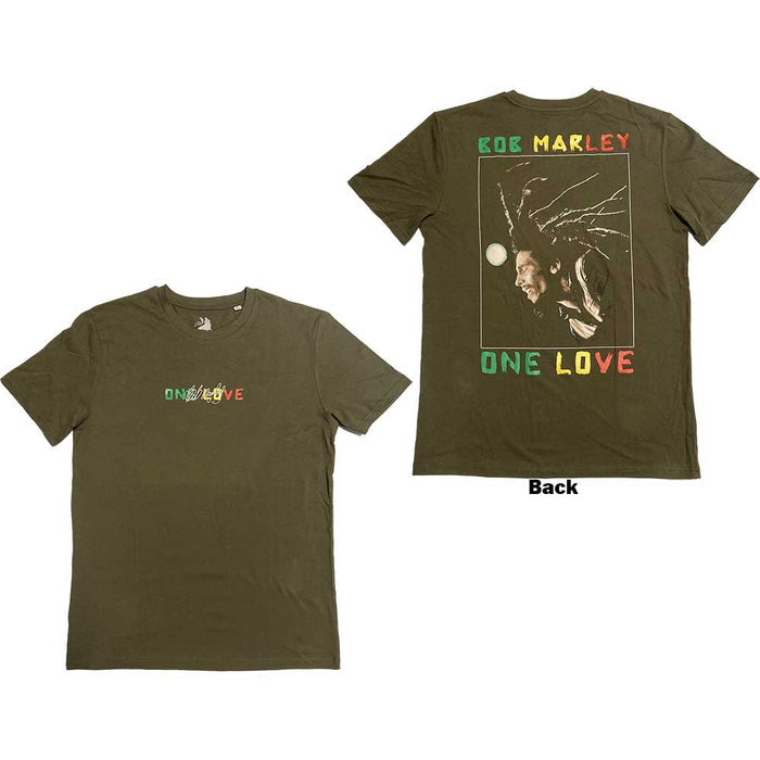 Bob Marley - One Love Dreads , Back print & Embroidery Rock Off