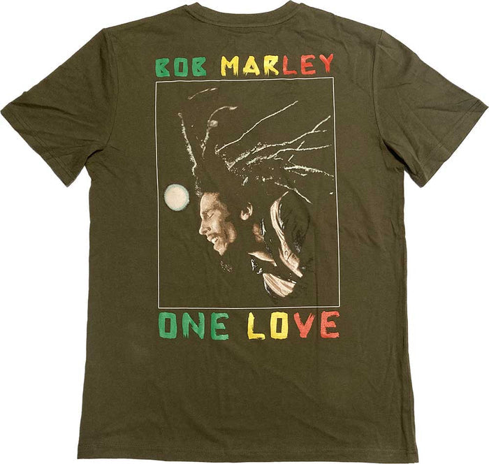Bob Marley - One Love Dreads , Back print & Embroidery Rock Off
