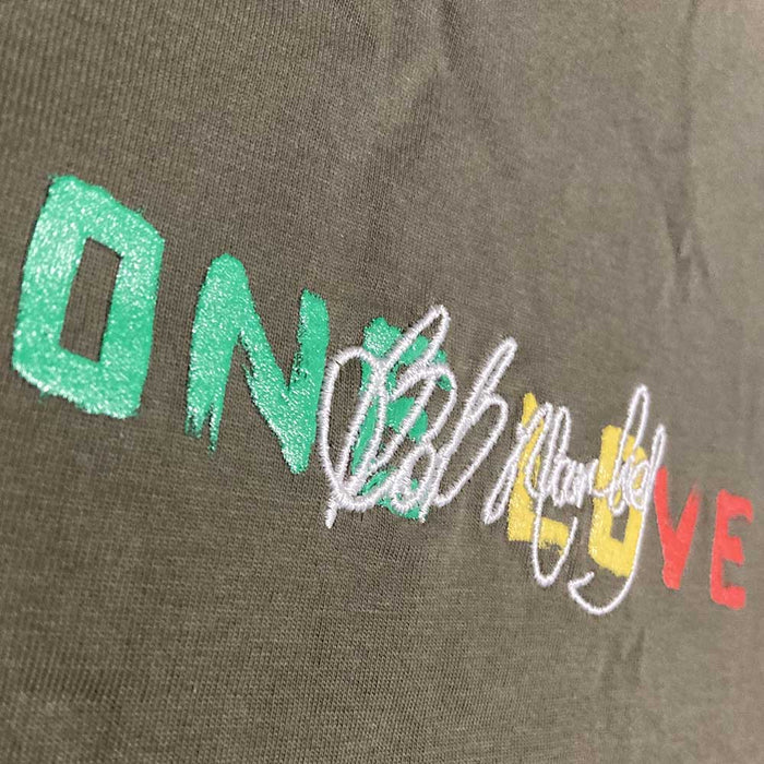 Bob Marley - One Love Dreads , Back print & Embroidery Rock Off