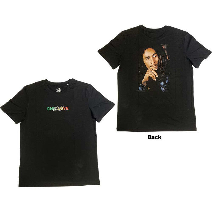 Bob Marley - One Love Portrait , Back print & Embroidery Rock Off