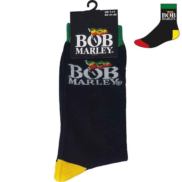Bob Marley Unisex Ankle Socks - Logo Rock Off