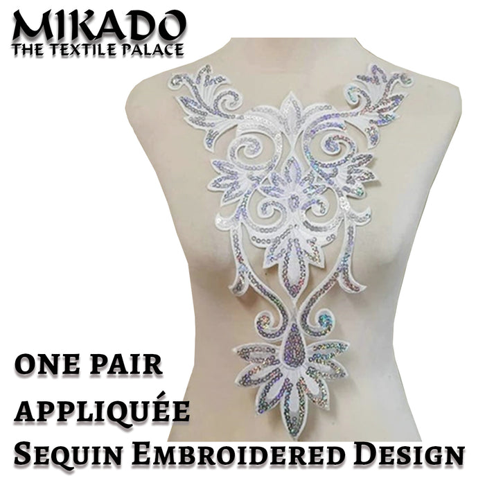 Bodice Sequin Embroidered Appliquee